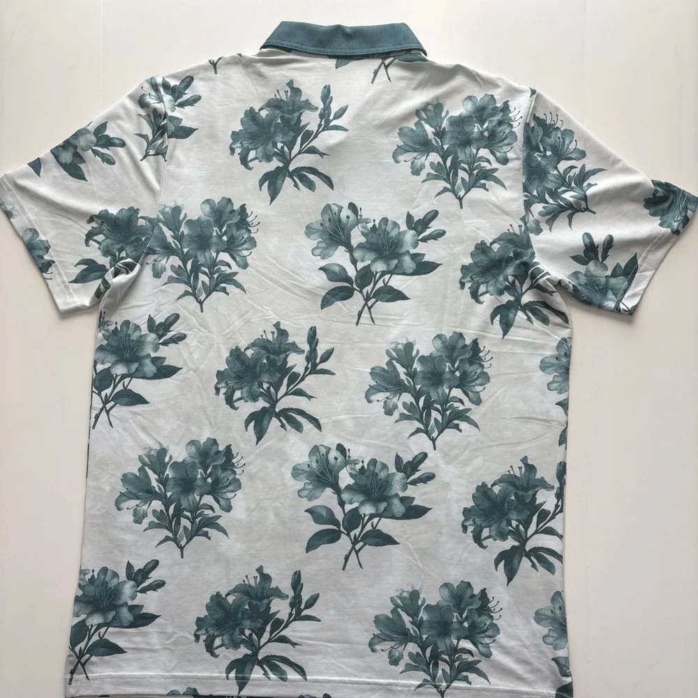 Men’s Travis Mathew Golf Featherweight Magnolia Polo Shirt Large NWT MSRP $105 - Picture 2 of 7